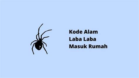 Kode alam laba laba masuk rumah  Laskar Berotak Update Terakhir April 8, 2023